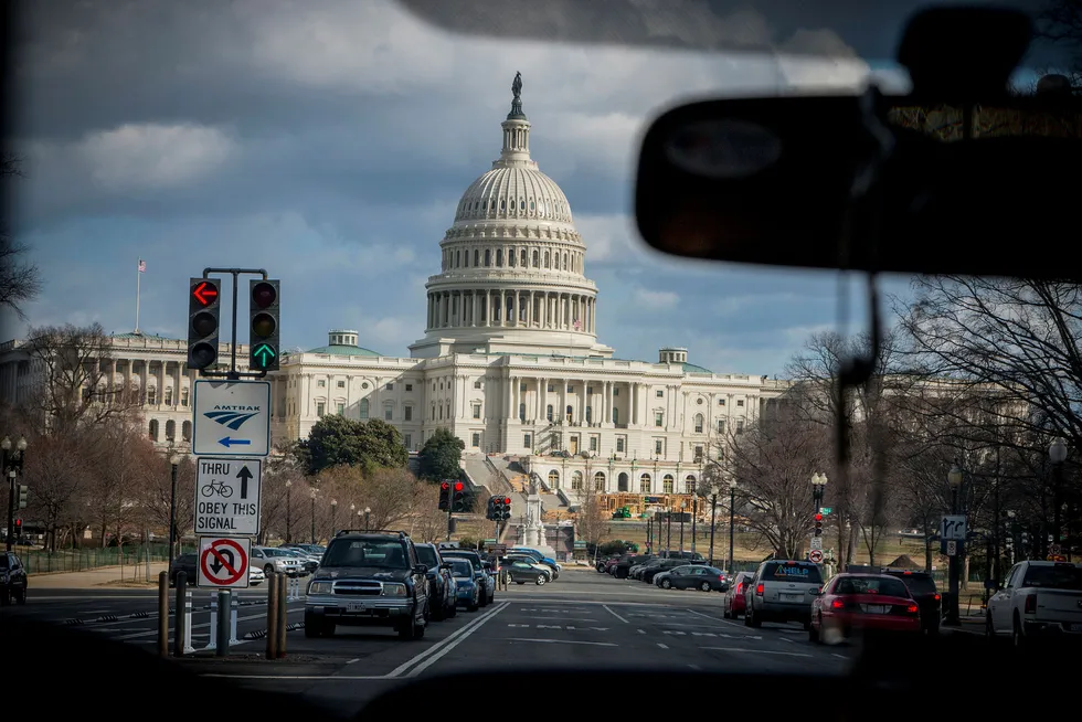 Den amerikanske kongressbygningen «Capitol» i Washington, D.C.