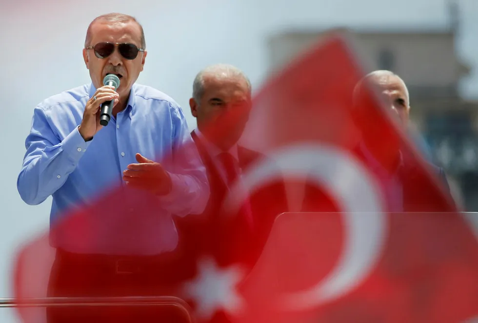Tyrkias president Recep Tayyip Erdogan advarer USA.