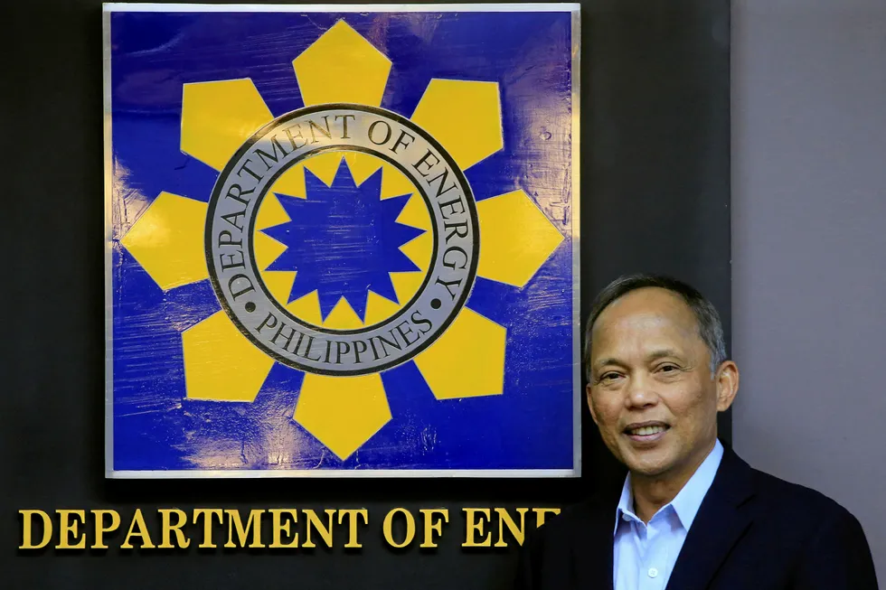 Talks: Philippine Department of Energy Secretary Alfonso Cusi