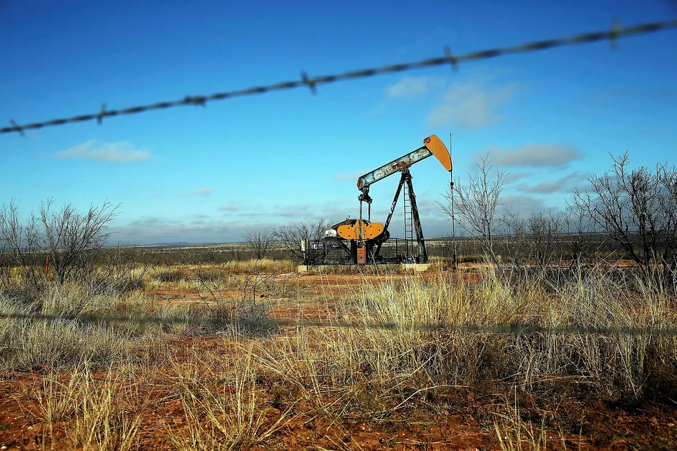 In the field: an oil pump in Texas