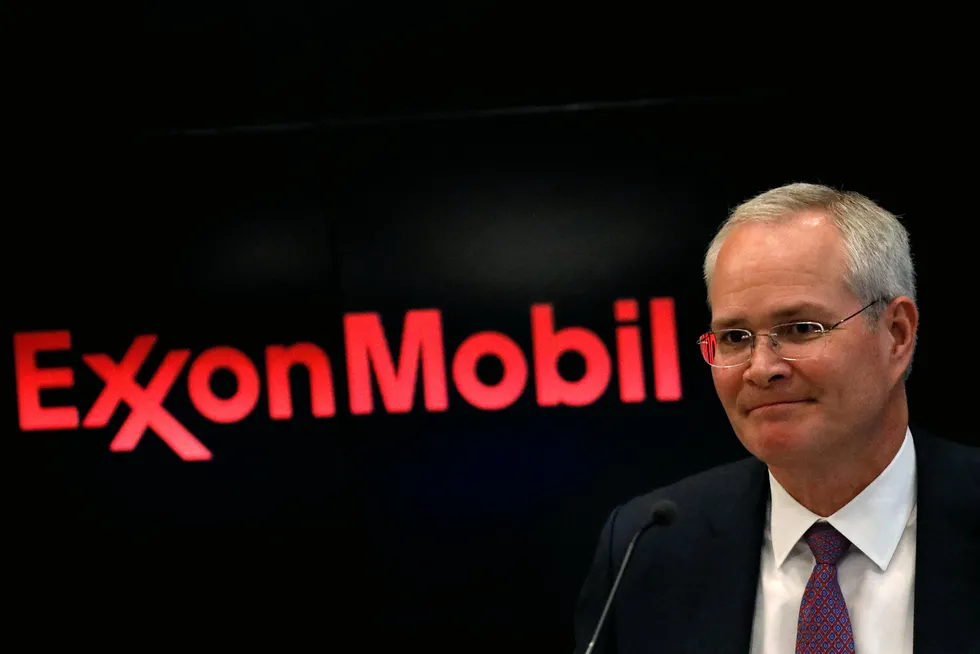 Five-year plan: ExxonMobil chief executive Darren Woods said the company expects earnings and cash flow to double by 2027 compared to 2019 levels