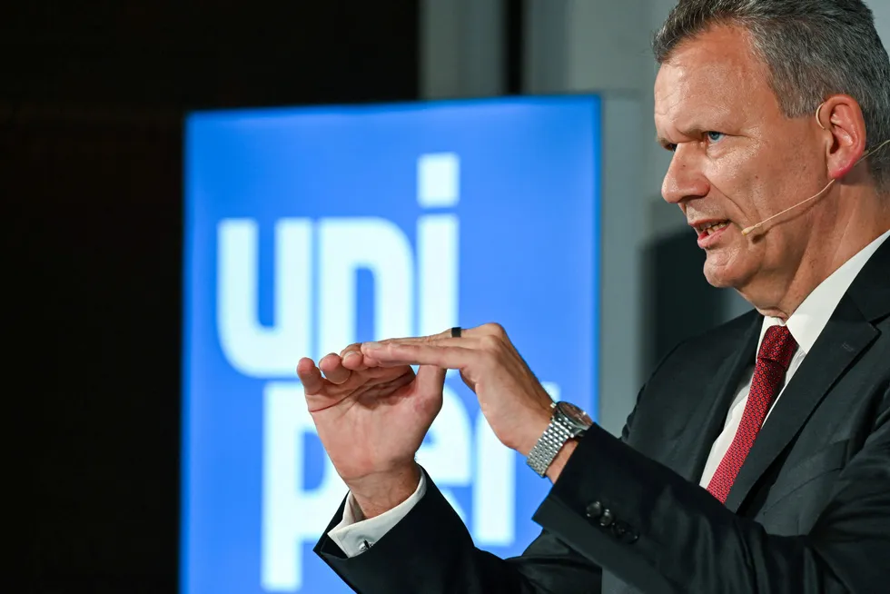 Determination: Uniper chief executive Klaus-Dieter Maubach.
