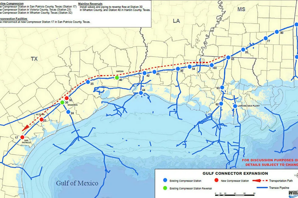 Williams' Gulf Connector pipeline