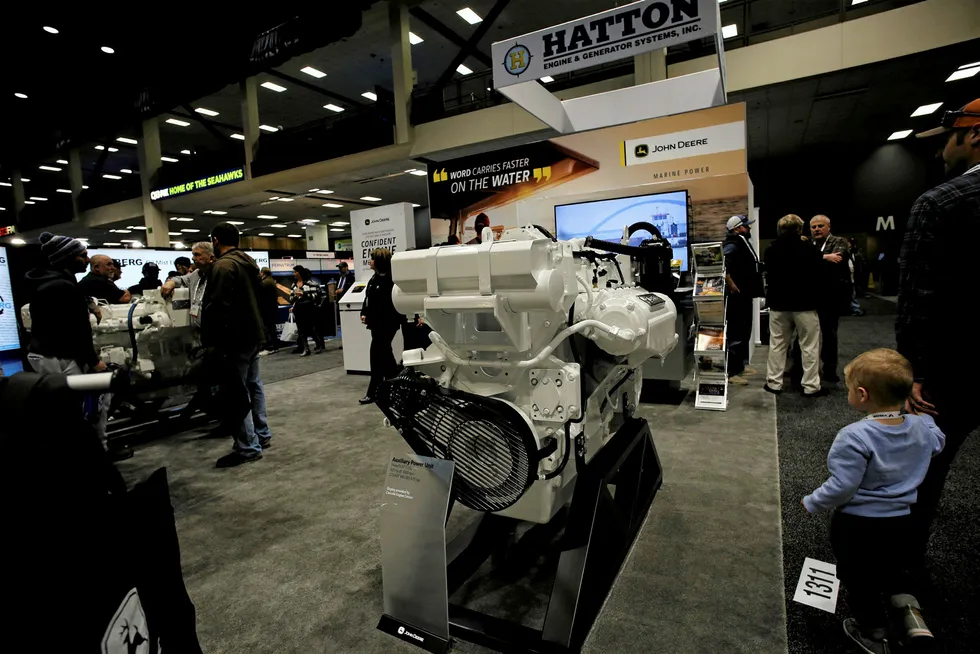 US manufacturer John Deere featured its latest auxilury power unit at Pacific Marine Expo 2018.