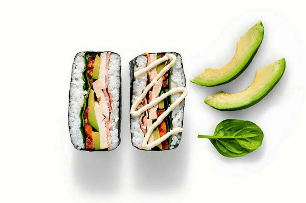 UK retailer Marks & Spencer is offering two flavors of its new sushi sandwich.
