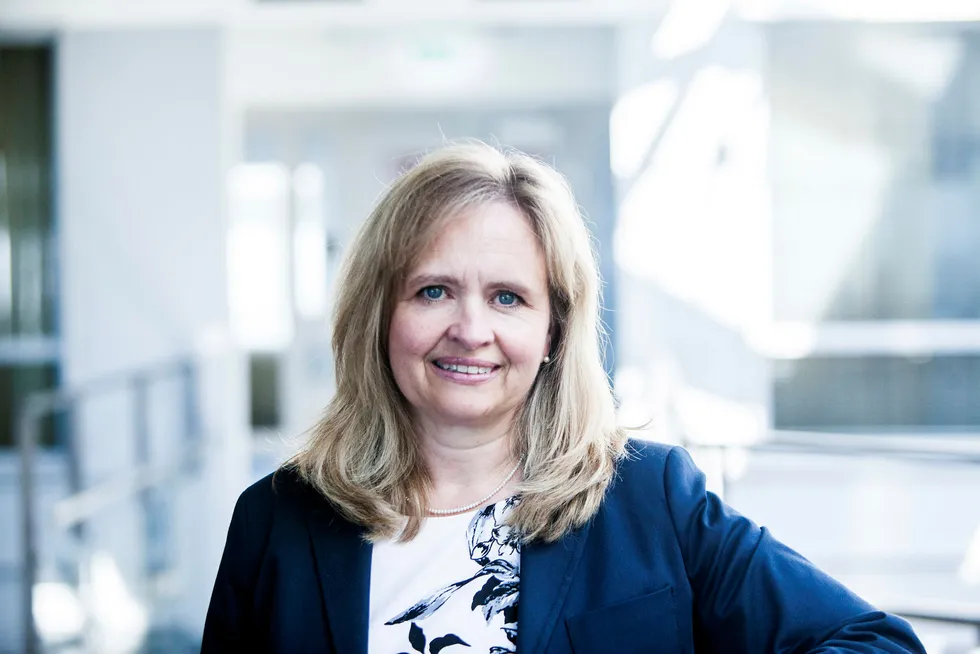 Elisabeth Beskow, sjef for storkunder i Swedbank. Foto: Adrian Nielsen