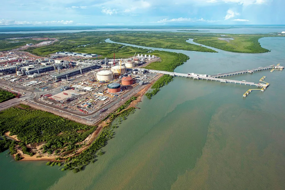 Work to do: Ichthys onshore facilities under construction at Bladin Point, near Darwin