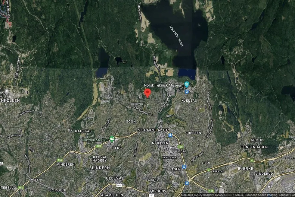 Området rundt Øvre Langås vei 26, Oslo kommune, Oslo