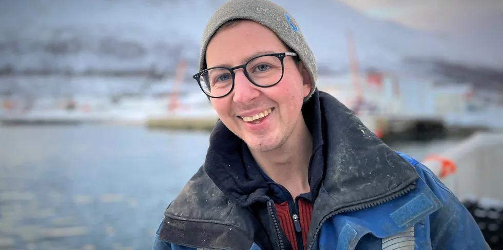 Fiskeren Joakim Nilsen (27) fra Oldervik i Troms.