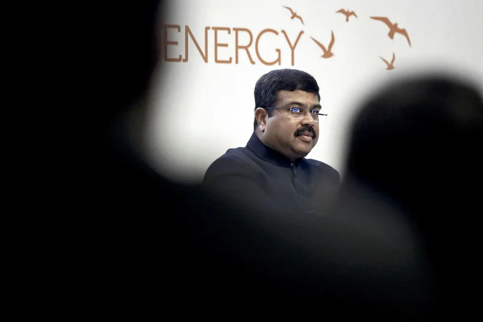 In the hot seat: India's Petroleum & Natural Gas Minister Dharmendra Pradhan