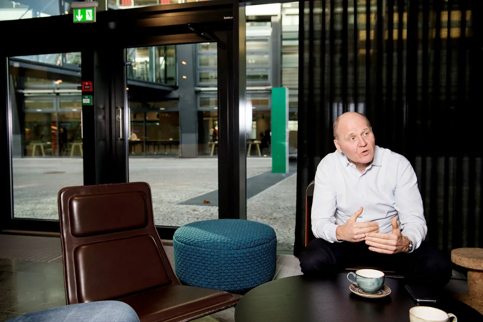 Det hjalp ikke på kursen at Telenors konsernsjef Sigve Brekke i et intervju med VG i Davos i januar sa at Telenor kan være borte om ti år. Her fra et intervju gjort på Telenors hovedkontor. Foto: Elin Høyland