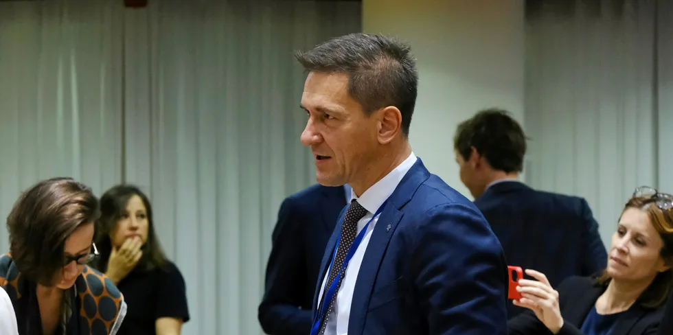 Lithuanian energy minister Dainius Kreivys.