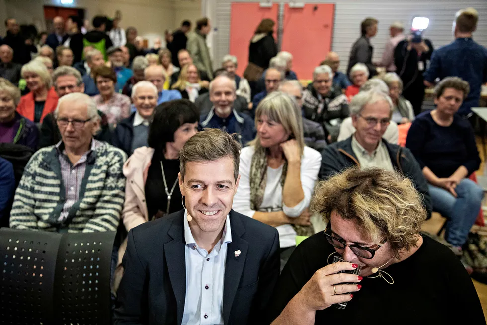 KrF-leder Knut Arild Hareide fikk mest støtte for sin anbefaling om å samarbeide mot venstre da han og nestleder Olaug Bollestad stilte på partimøte i Trondheim onsdag kveld.
