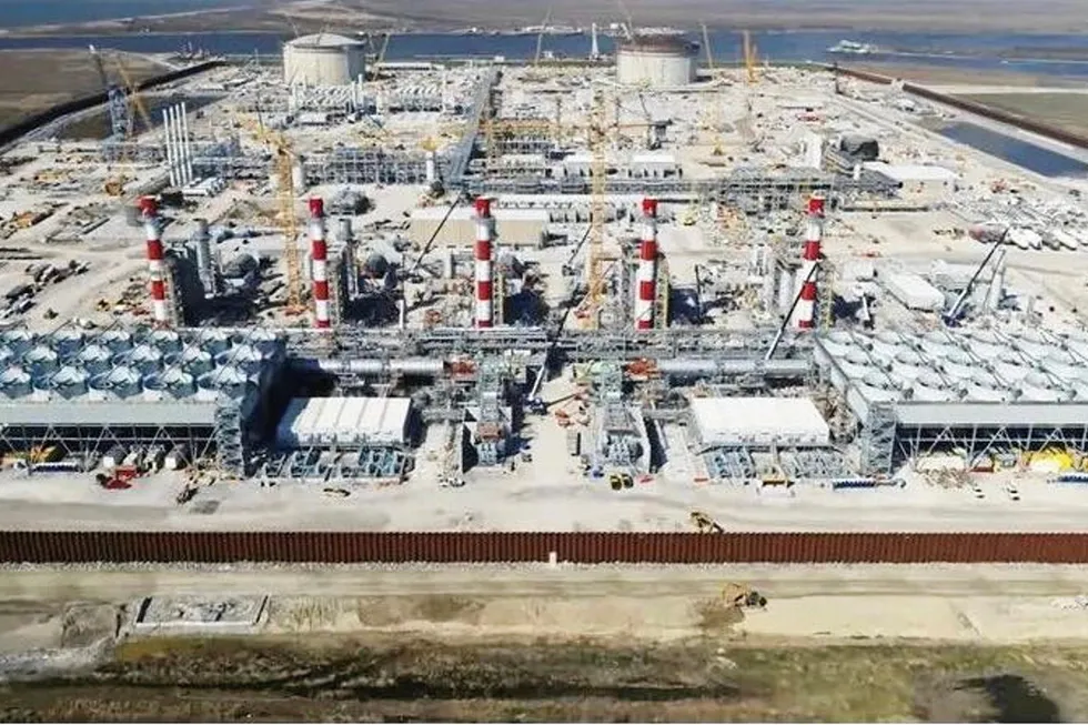 Under construction: Venture Global's Calcasieu Pass LNG project in the US state of Louisiana