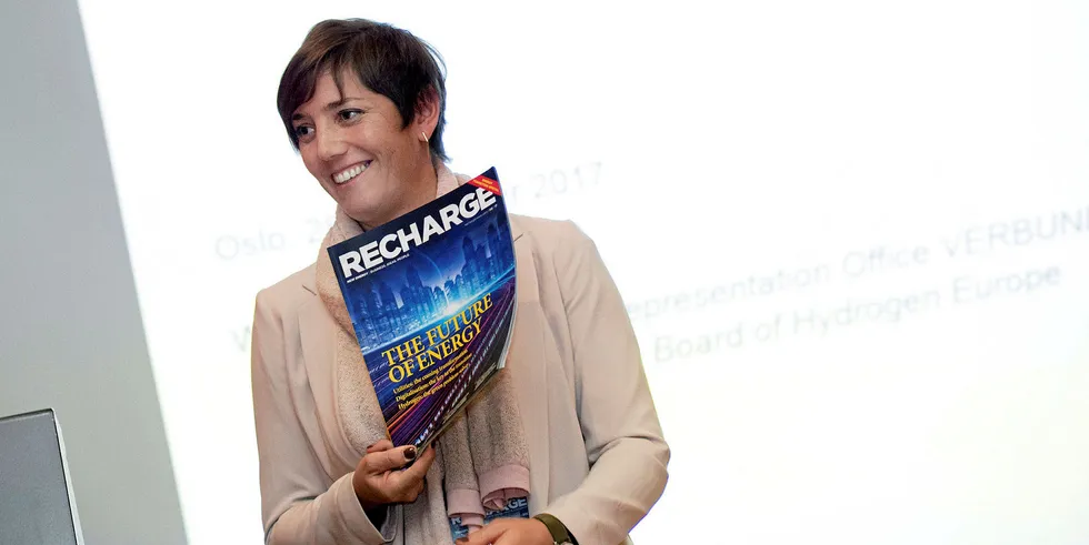 SolarPower Europe chief executive Walburga Hemetsberger at Recharge's Thought Leaders Summit in Oslo in November 2017.