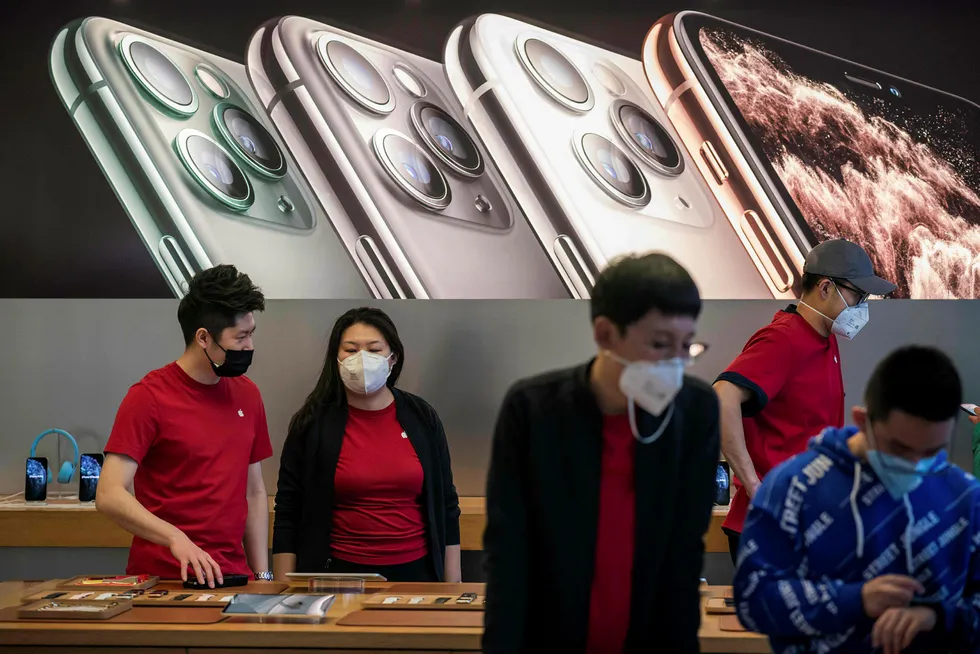 Apple stenger sine butikker i Kina frem til 9. februar.