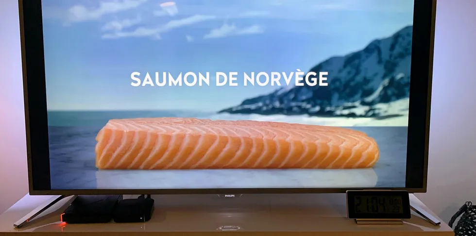 Norsk laks på fransk TV.