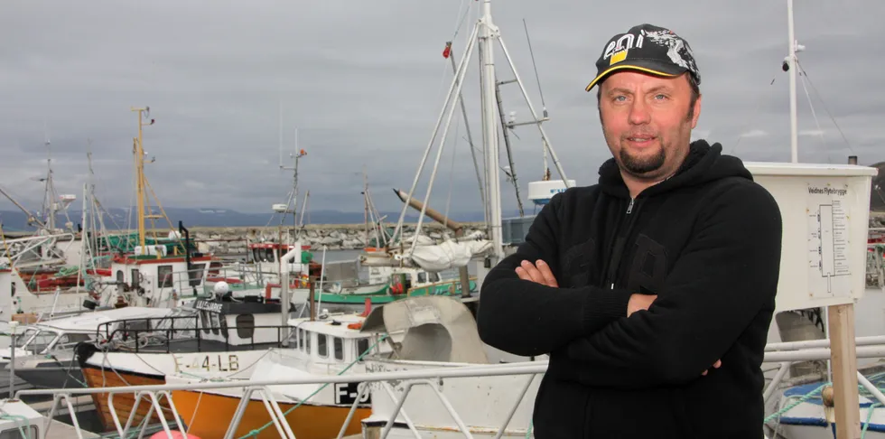 Svein Lyder i anlegget i Veidnesklubben i Finnmark vokser i rekordfart på kongekrabbe.