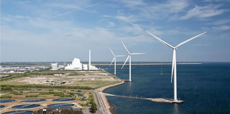 Orsted will link a 2MW onshore electrolyser with a pair of 3.6MW Siemens Gamesa offshore wind turbines at Avedøre Holme in Denmark.