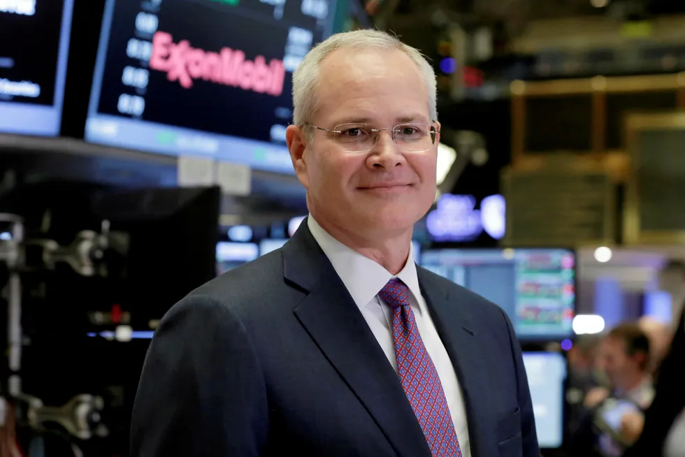 Seal of approval: Exxon Mobil chief executive Darren Woods