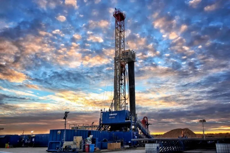 On site: Schlumberger Land Rig 183 drilling on Empire’s Carpentaria shale gas asset in Australia’s Beetaloo basin