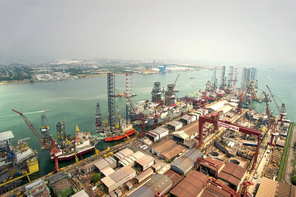 No new orders: the Keppel Fels yard in Singapore pictured in 2015