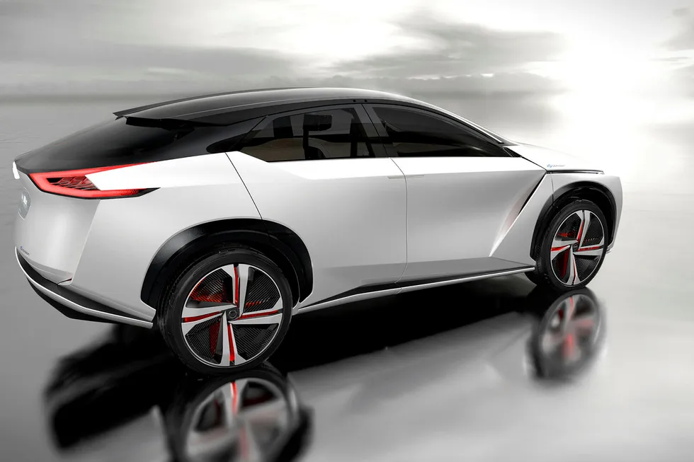 Nissan IMx Concept skal gi et blikk inn i hvordan Nissan ser for seg fremtidens elektriske mobilitet. Foto: Nissan