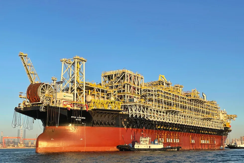 Arriving: the Carioca FPSO will enter production for Petrobras at the Sepia pre-salt field later this year