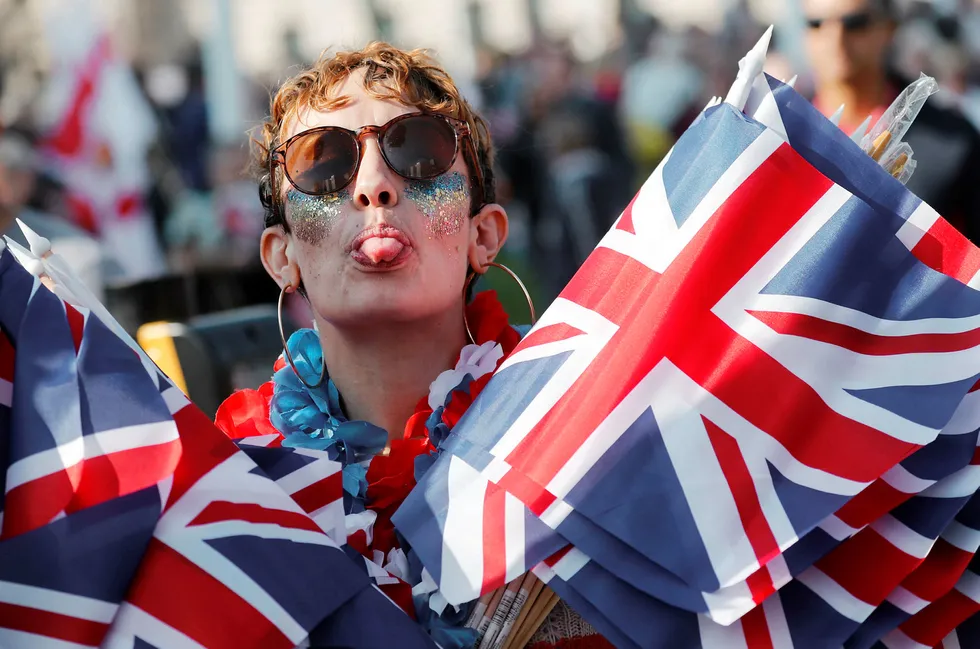 Planen om en snarlig og ordnet brexit døde på dagen det skulle skje, 29. mars 2019. I London samlet brexit-tilhengere seg.