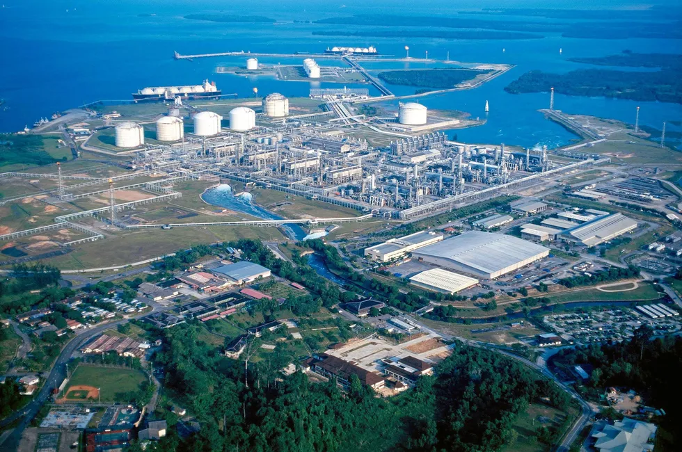 The Bontang LNG project in East Kalimantan, Indonesia.