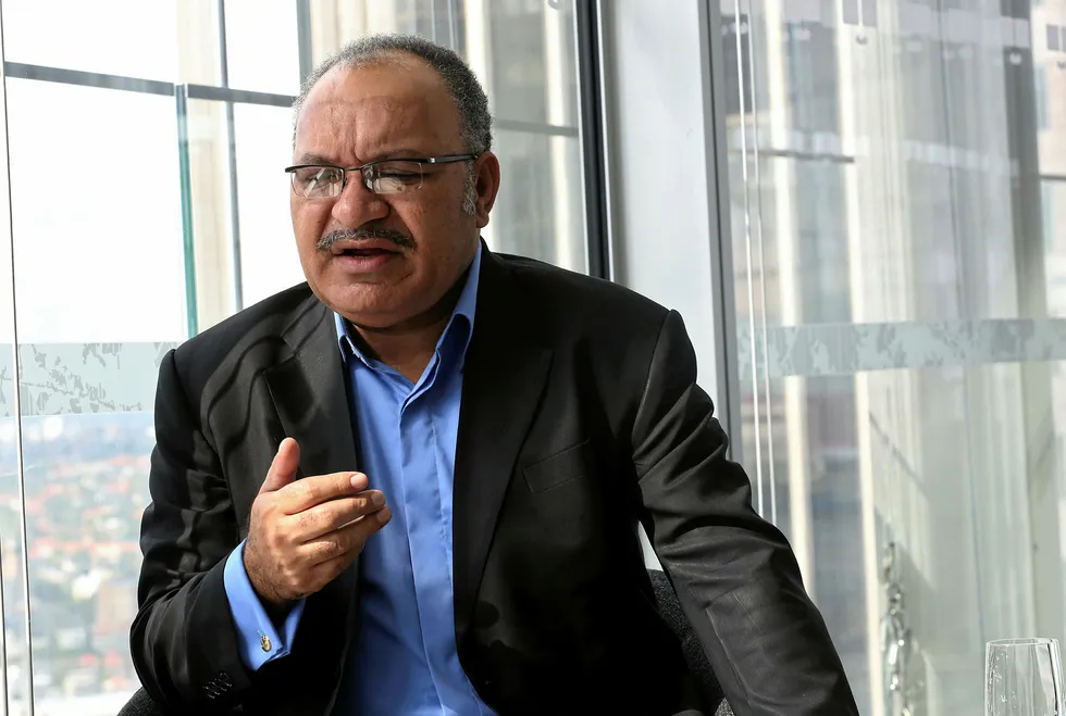 Big difference: Papua New Guinea's re-elected Prime Minister Peter O'Neill