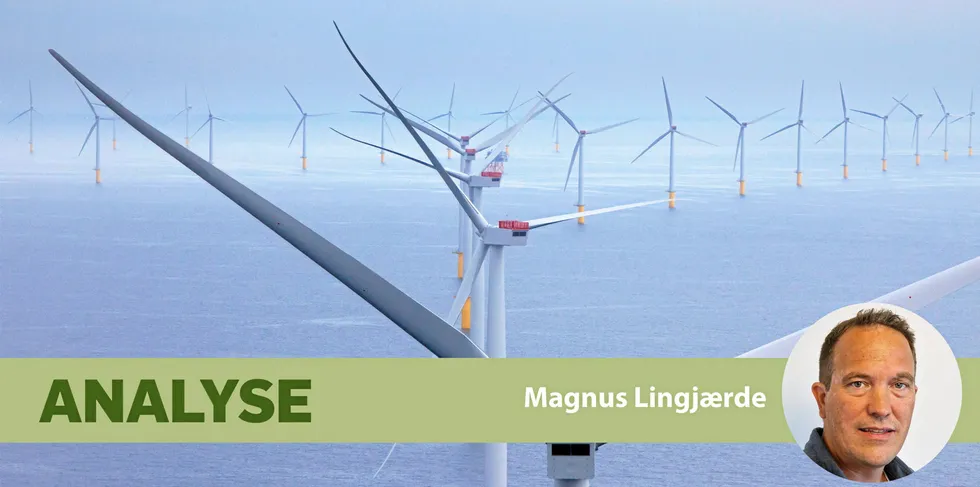 Første fase av havvind-eventyret vil levere 7 TWh strøm, rett inn i det norske strømmarkedet. Det vil få konsekvenser for strømprisen, skriver journalist Magnus Lingjærde i denne analysen.