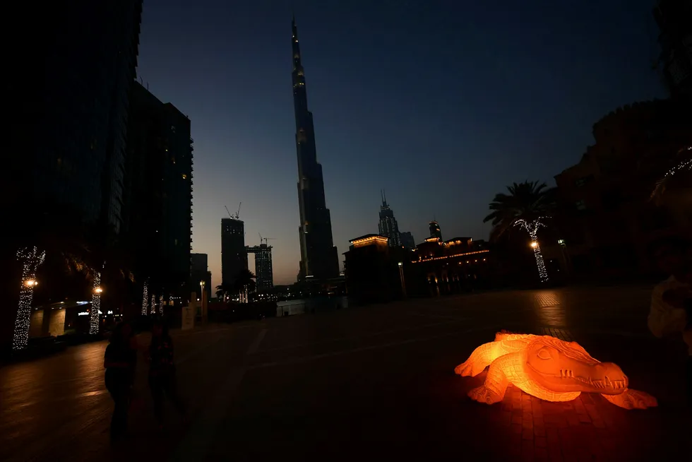 De forente arabiske emirater skal ifølge kilder ha hacket nyhetsnettsted i Qatar. Bildet er fra sentrum i Dubai. Foto: Giuseppe Cacace/AFP photo/NTB scanpix