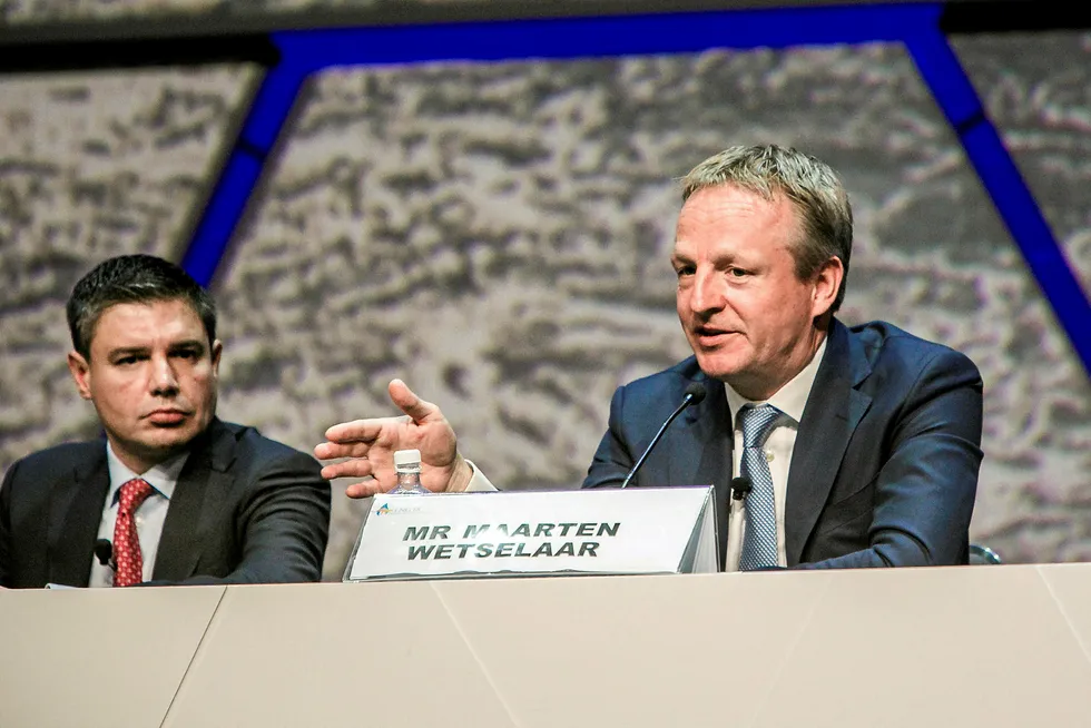 Targets: Shell director of integrated gas and new energies Maarten Wetselaar