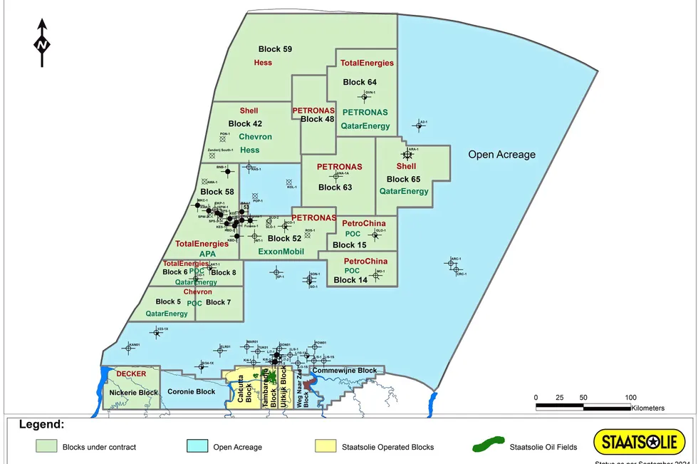 . Suriname's offshore acreage.