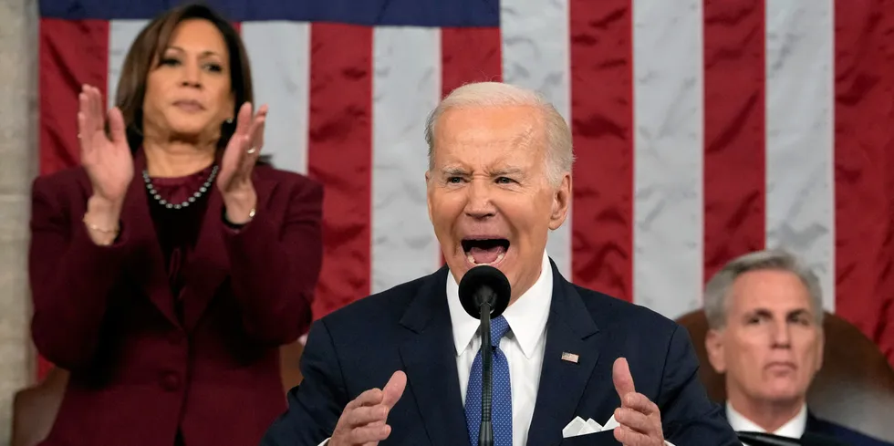 US President Joe Biden delivers his State of the Union speech.
