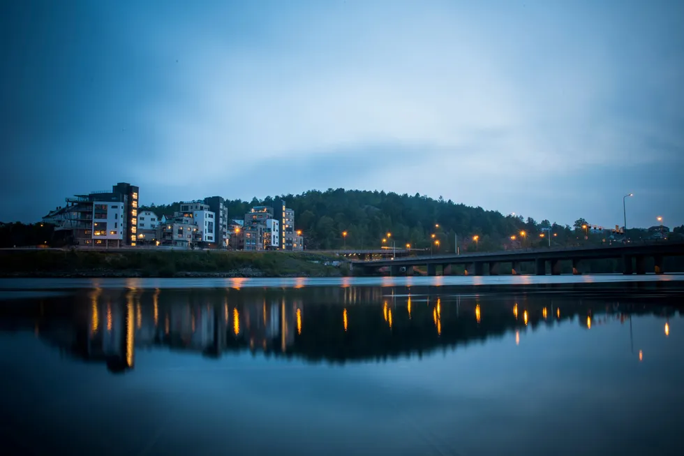 Boliger i Kristiansand. Sørlandsbyen hadde landets sterkeste boligprisutvikling i året som gikk, med en oppgang på fem prosent.