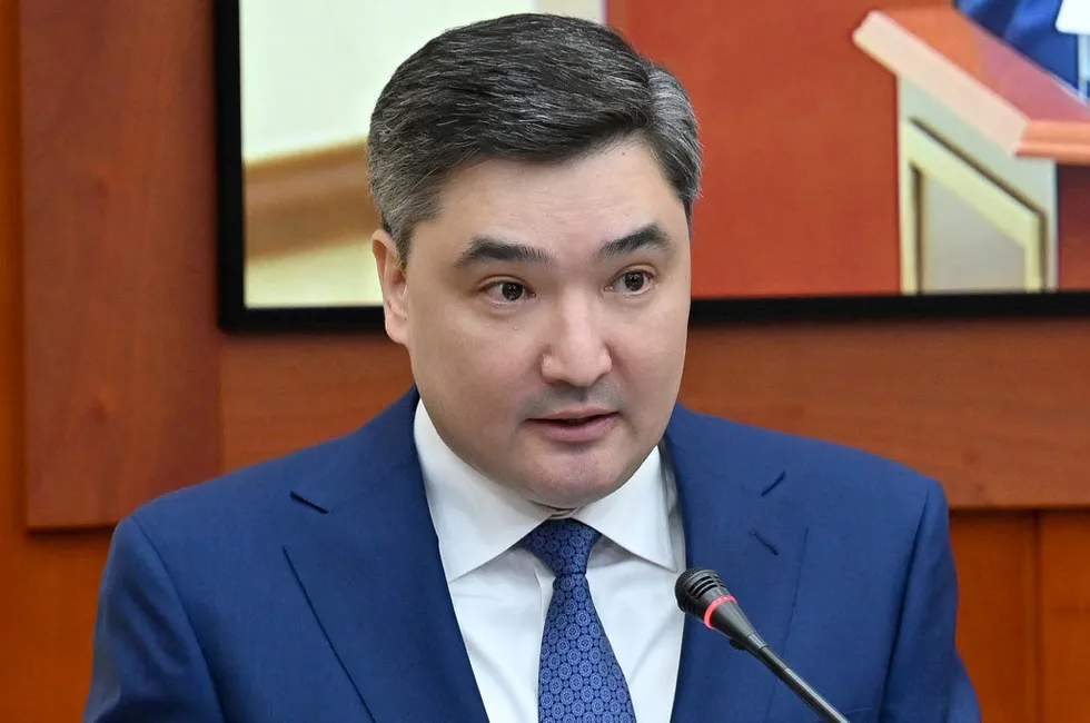 Broom: Newly appointed Kazakhstan Prime Minister Olzhas Bektenov .