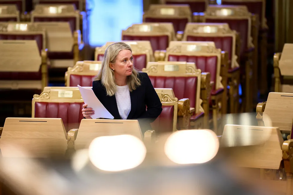 Arbeids- og sosialminister Anniken Hauglie.