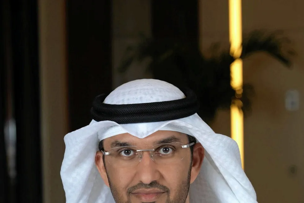 Energy transition: Adnoc chief executive Sultan Ahmed al Jaber.
