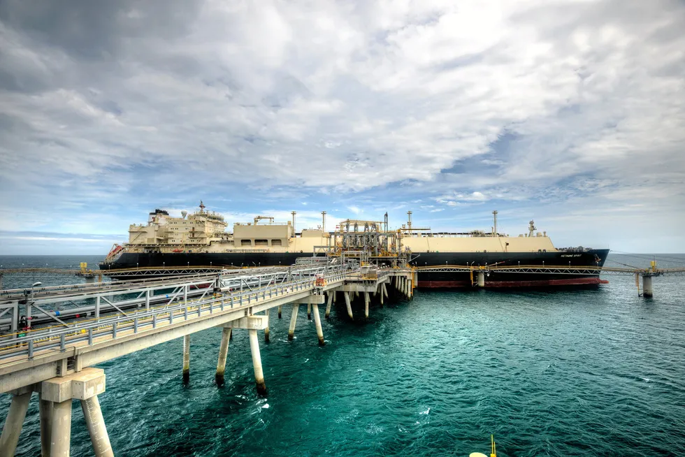 Prized asset: an LNG carrier at the PNG LNG project