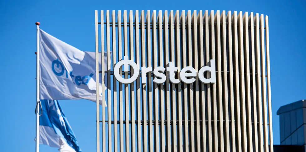 Orsted flag at Gentofte location.