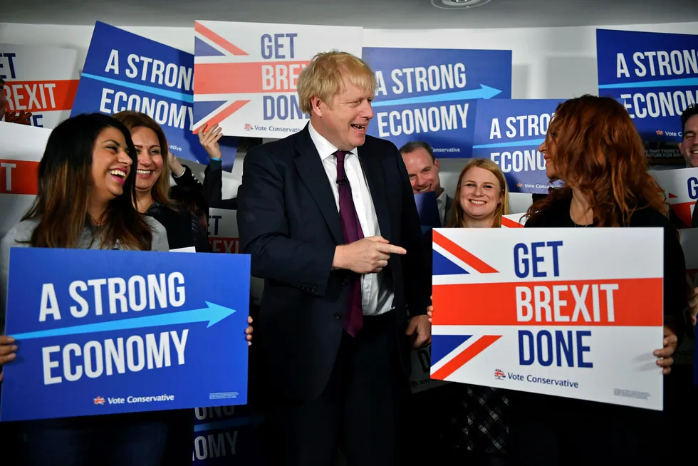 Statsminister Boris Johnson ser ut til å gjøre et godt valg torsdag.