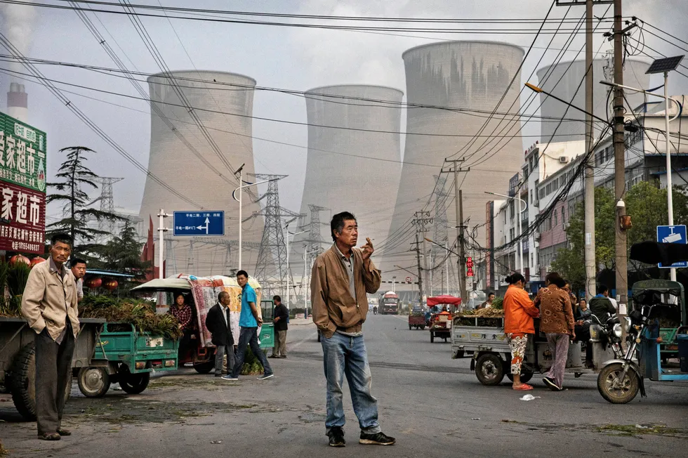 A coal power plant in Anhui province, eastern China.