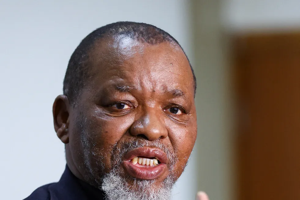 Clarion call: South Africa's Minister of Mineral Resources & Energy Gwede Mantashe.