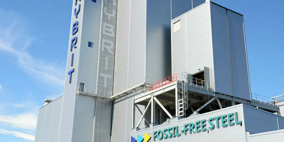 HYBRIT fossil-free steel pilot plant in Sweden