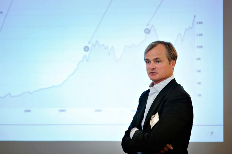 Den erfarne investoren Øystein Stray Spetalen snakker om sitt syn på aksjemarkedet. Bildet er fra en annen anledning.