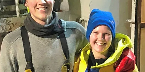 BOR I BÅT: Nann-Ramona Rydningen sa opp jobben på land og flyttet sammen med kjæresten Joachim Joakimsen om bord på fiskebåten hans. Deres felles bolig i Svolvær ble samtidig solgt.