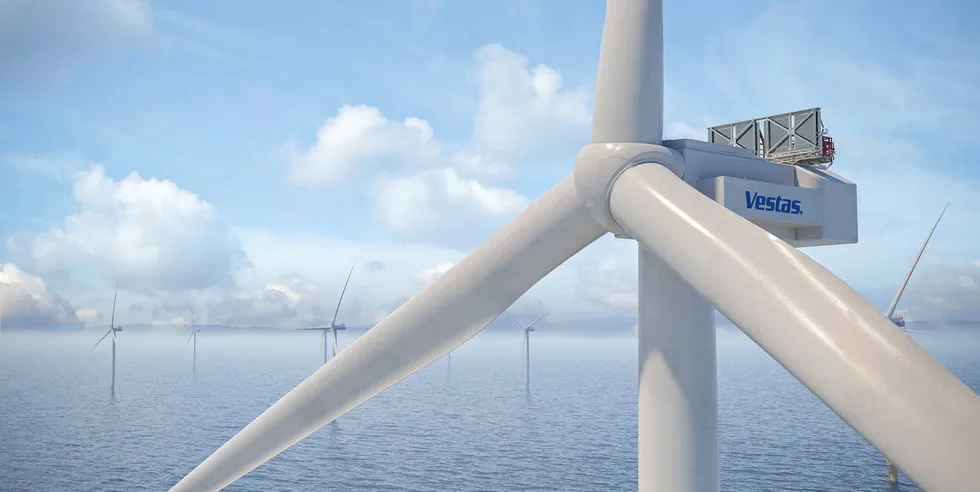 Rendering of Vestas' V236-15.0 offshore wind turbine
