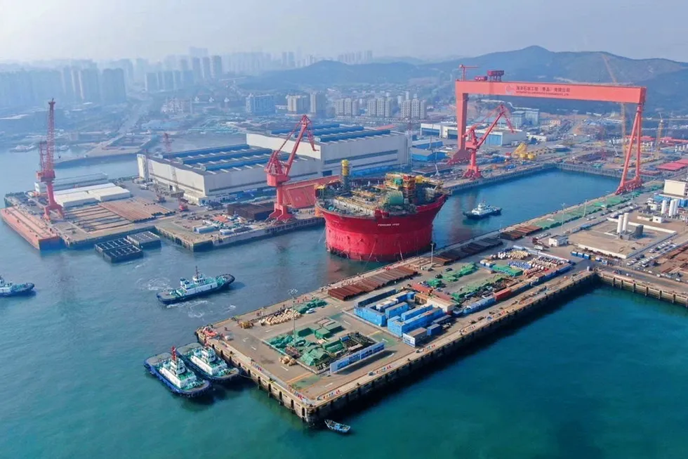COOEC yard: the Penguins FPSO was launched in Qingdao last year